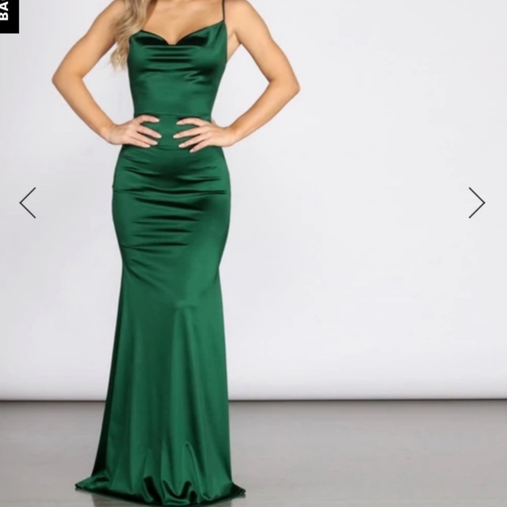 Green formal dress